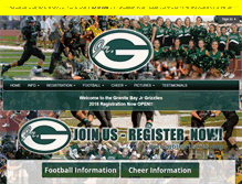 Tablet Screenshot of gbjrgrizzlies.org